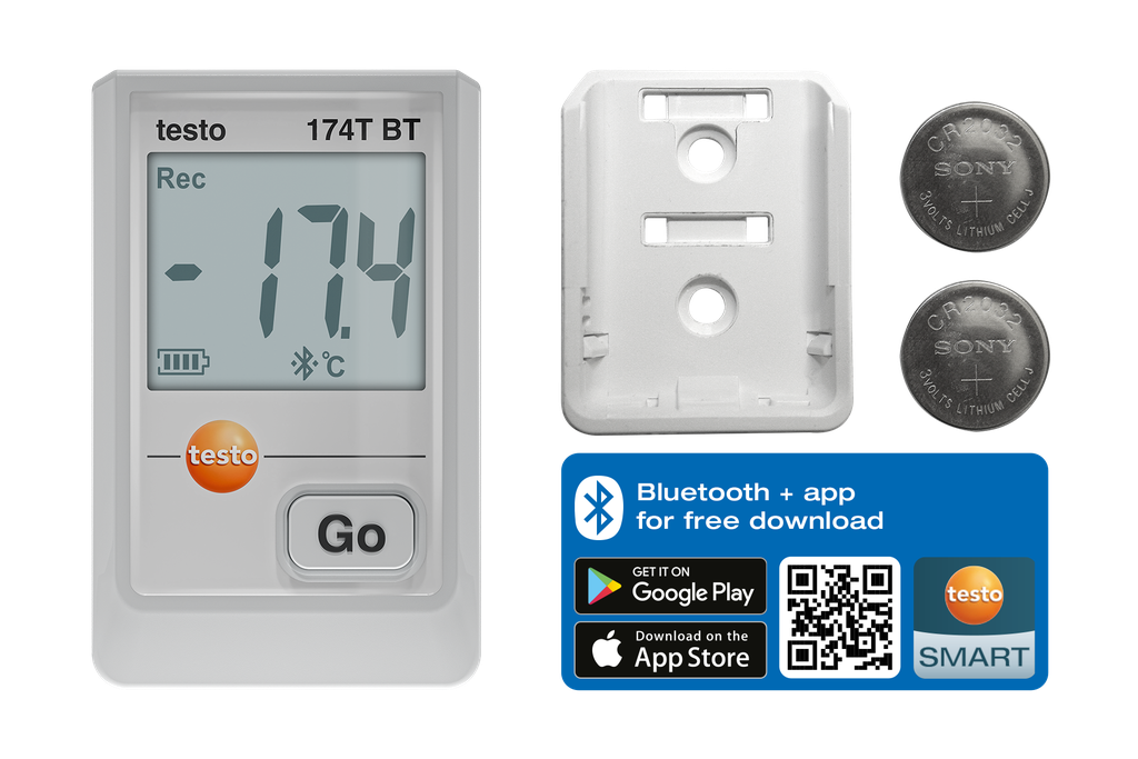 testo 174 T BT - Mini temperature data logger with Bluetooth