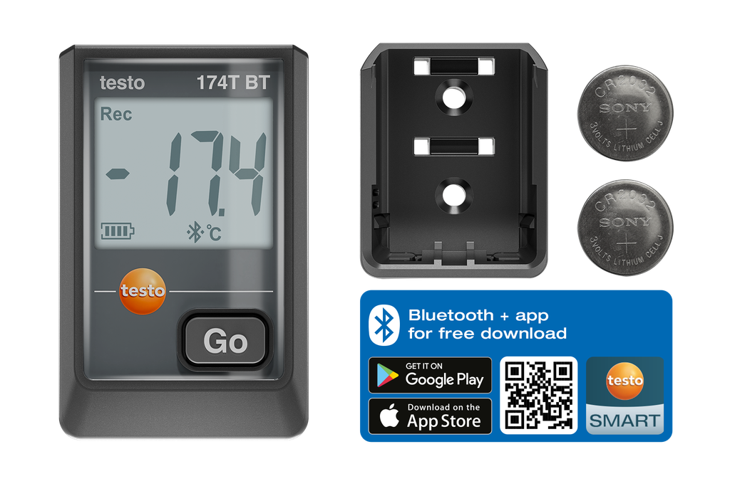 testo 174 T BT - Mini temperature data logger with Bluetooth