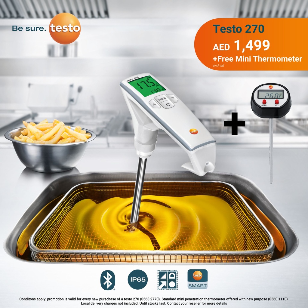 testo 270 BT - Frying oil tester with Bluetooth