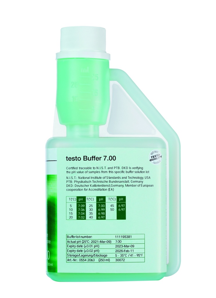 testo 206 pH buffer 7,00 - dosing bottle