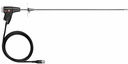 Flue Gas Probe Modular 700 mm incl. cone for attachment, thermocouple NiCr-Ni (TI) Tmax 500 °C and NO2/SO2 special hose 2.2 m.