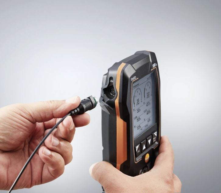 testo 550s Basic Kit - Smart digital manifold with fixed cable clamp temperature probes