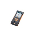 testo 440 dP air velocity and IAQ measuring instrument including integrated differential pressure sensor, connection hose, 3 x AA batteries, USB cable and calibration protocol.