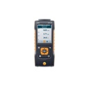 testo 440 dP air velocity and IAQ measuring instrument including integrated differential pressure sensor, connection hose, 3 x AA batteries, USB cable and calibration protocol.