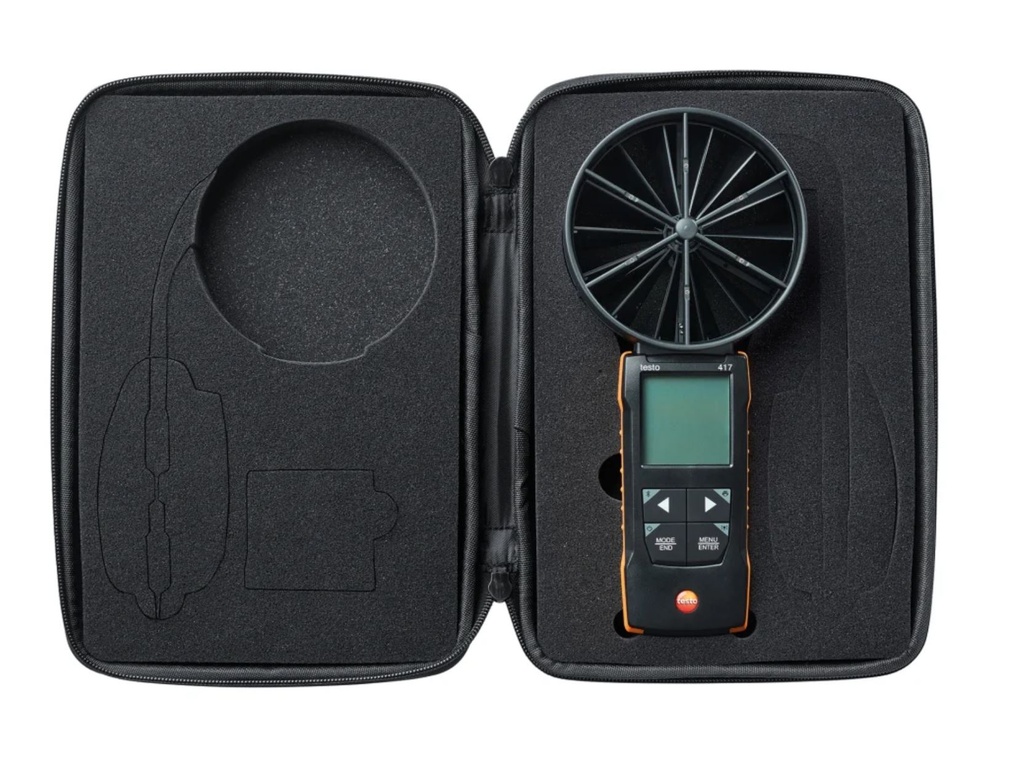 testo 417 Kit 1 vane anemometer with measurement funnels