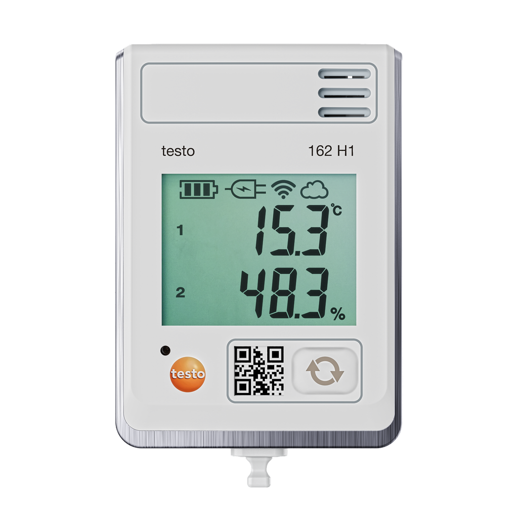testo 162 H1 - Online data logger with display and integrated temperature and humidity sensor