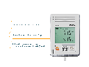 testo 162 IAQ - Online data logger with display and integrated sensors for temperature, humidity, CO2 and atmospheric pressure