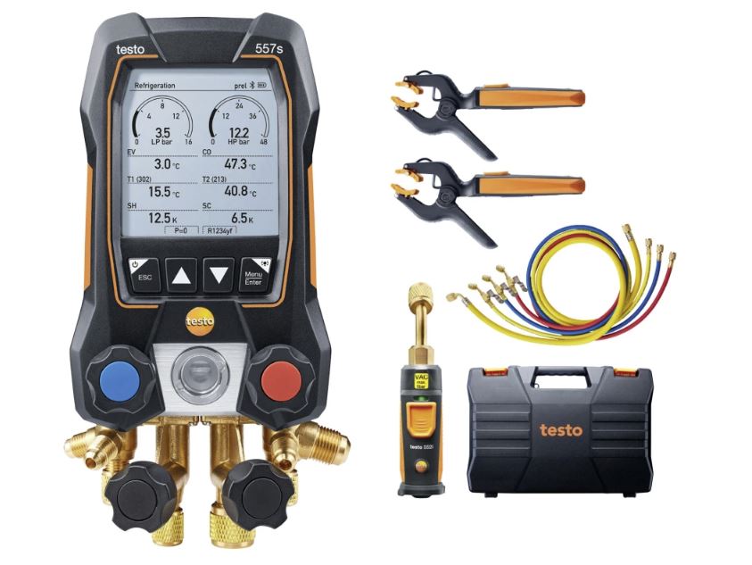 testo 557s Smart Vacuum Kit with filling hoses