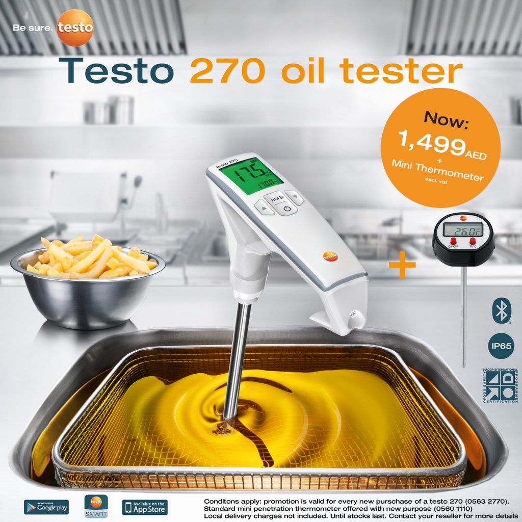 testo 270 BT - Frying oil tester with Bluetooth