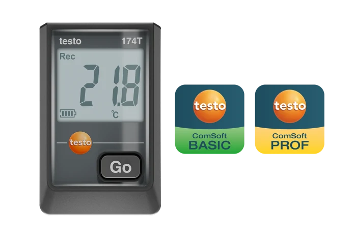 testo 174 T - Mini T° data logger with USB-C and PC software