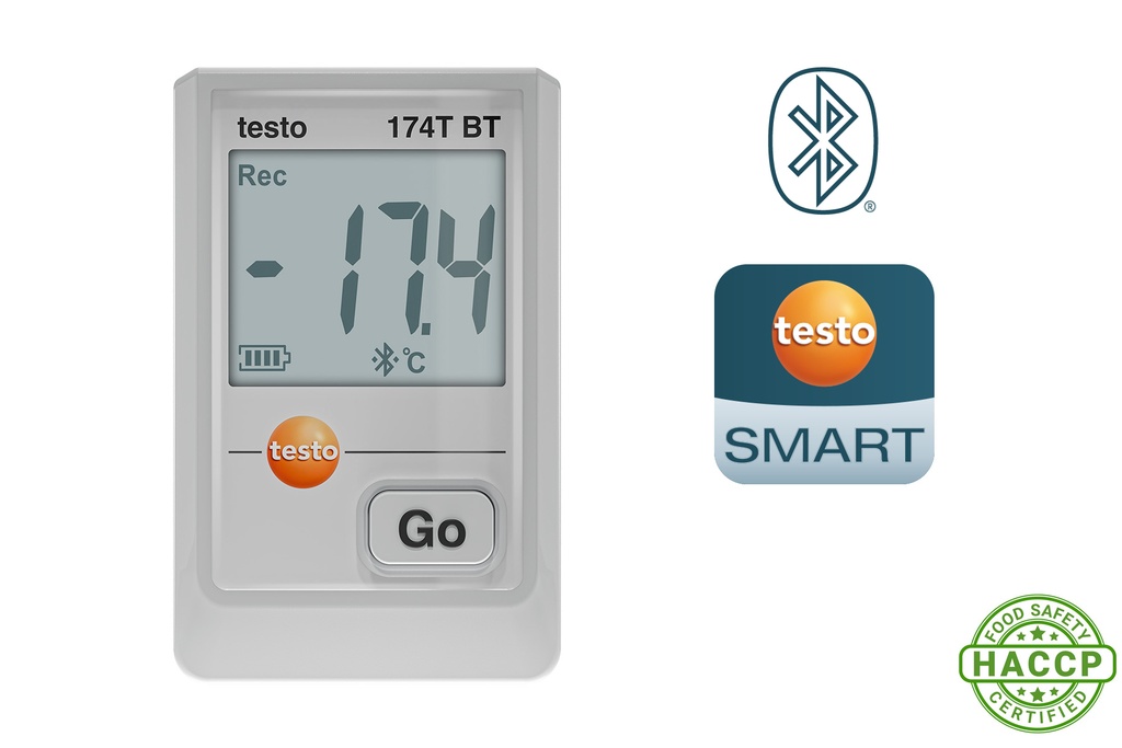 testo 174 T BT - Mini T° data logger with Bluetooth