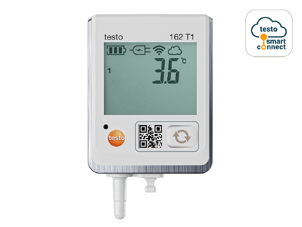 testo 162 T1 - Online data logger with display and integrated temperature sensor