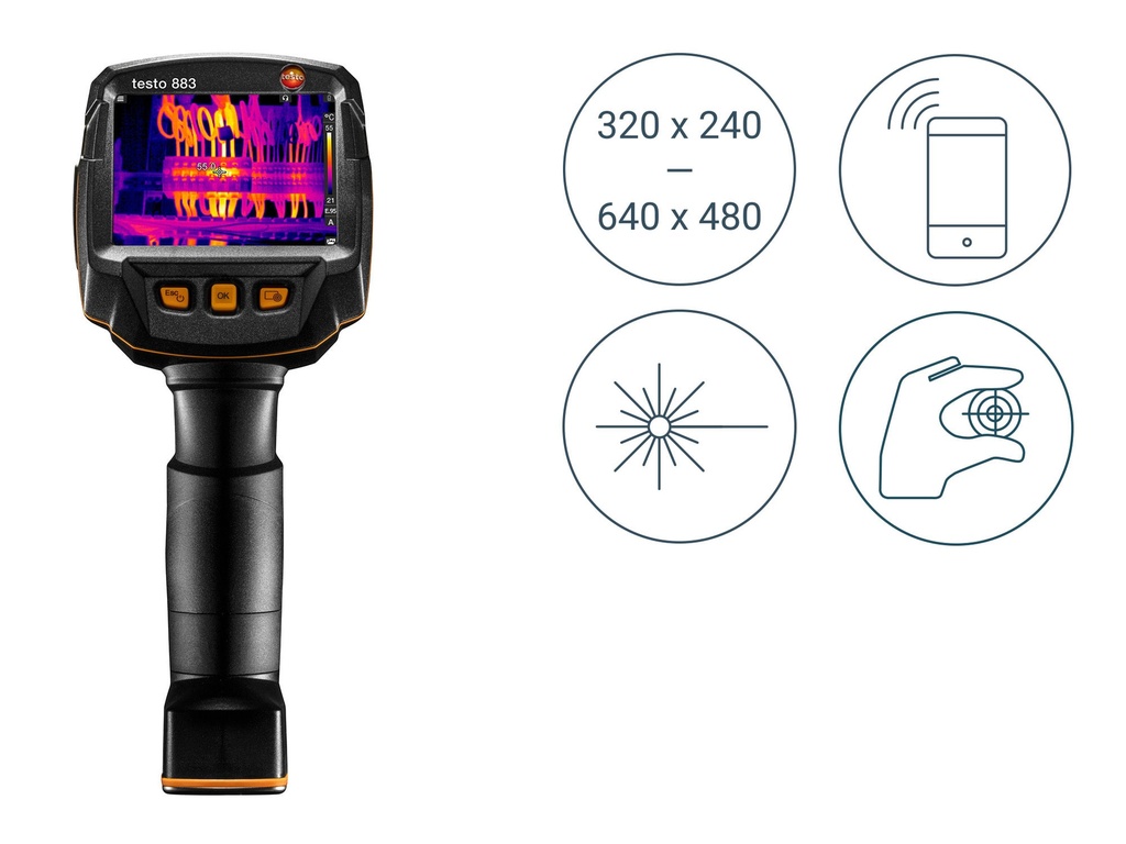 testo 883 Lens 30°x 23°