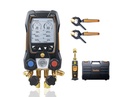 testo 557s Smart Vacuum Kit - Smart digital manifold with wireless vacuum and clamp temperature probes